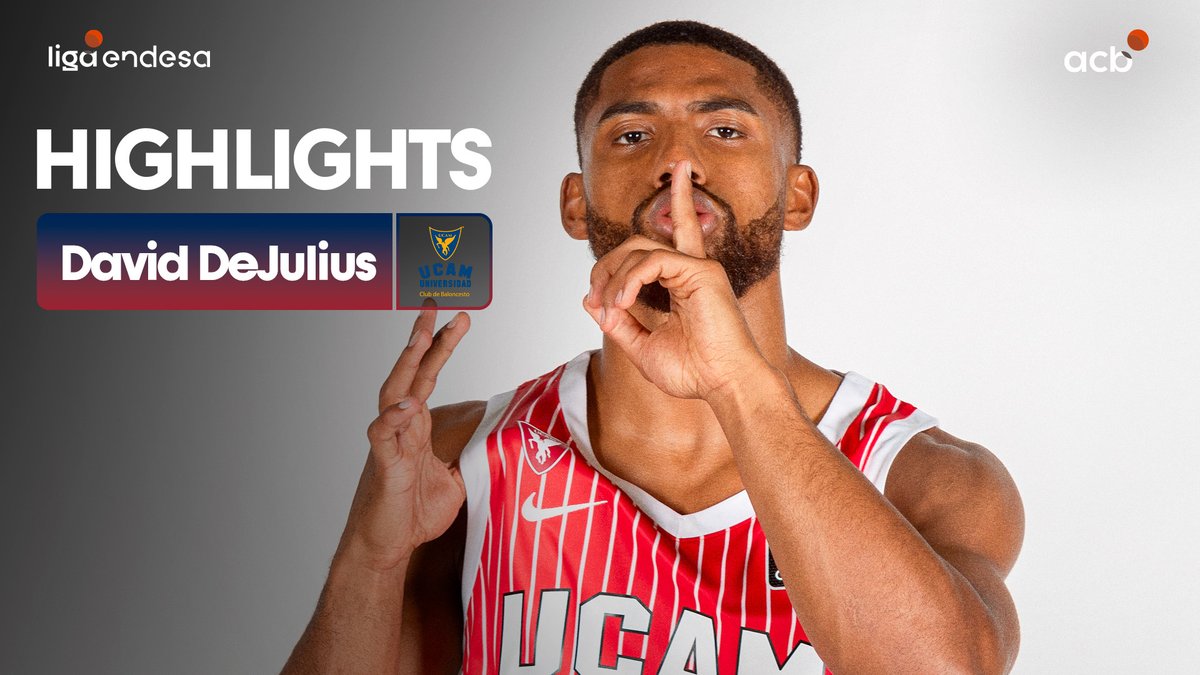 💥 Llamar EXHIBICIÓN a lo que hizo DAVID DEJULIUS anoche en el Nou Congost... se queda corto. En sus 28 minutos en cancha, firmó 3⃣5⃣ puntos y 3⃣5⃣ de valoración. Sí, ningún jugador de UCAM Murcia había firmado estos números... en lo que llevamos de siglo 😳 #LigaEndesa