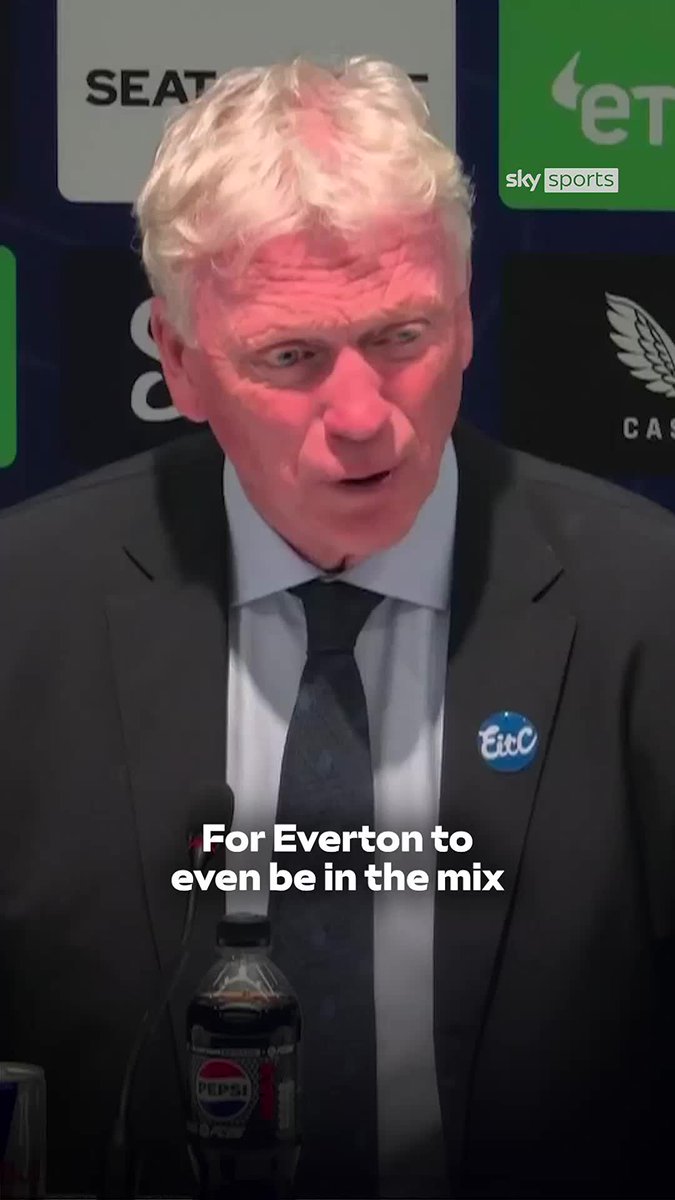 David Moyes claims it's "unbelievable for Everton to be even be in the mix for Europe" following recent relegation fears 🗣️🔵