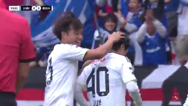 ／ 想いを込めた追加点⚡️ ＼ 裏に抜け出した #ジョルディクルークス 選手のクロスから #天野純 選手が合わせる。 一度は防がれるも、こぼれ球を押し込み追加点🔥🔥 #fmarinos｜￼#Jリーグ