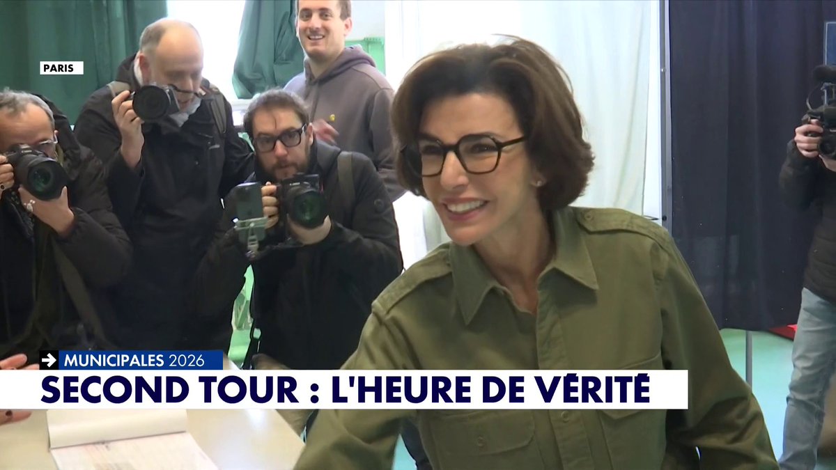Rachida Dati vote à Paris. Toute l'info est à retrouver sur