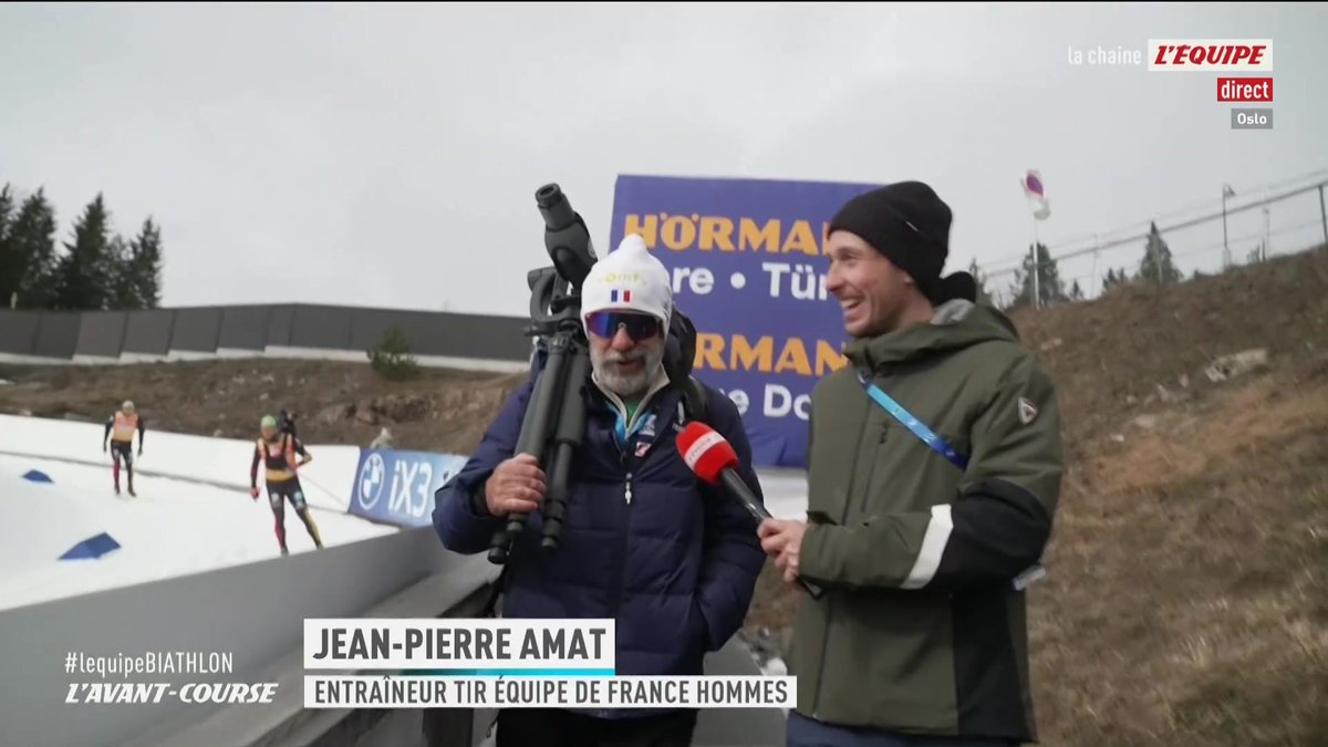 Tout comme Jean-Paul Giachino, Jean-Pierre Amat, entraineur de tir historique de l'équipe France, va vivre la dernière course de sa carrière aujourd'hui. Le biathlon c'est à suivre sur la chaine L'Équipe #lequipeBIATHLON