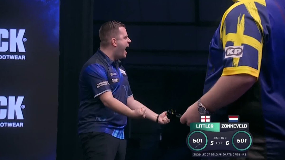 ZONNEVELD DOES IT AGAIN! 🤯 Luke Littler has lost his first game in Wieze! Niels Zonneveld produces a MAGICAL 147 checkout to beat the World Champion in a last-leg decider! 📺 #ET3