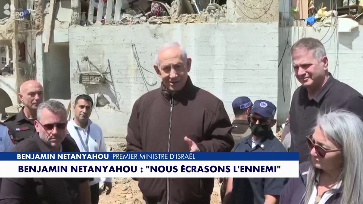 Benjamin Netanyahou en direct d'Arad : «Nous écrasons l'ennemi». Toute l'info est à retrouver sur