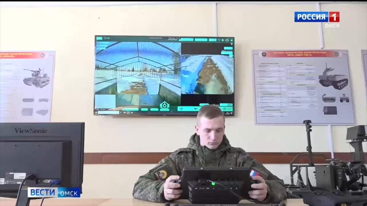 Russian state media report on the mandatory training at the Omsk Automobile and Armored Engineering Institute that includes the design and use of combat UAVs and UGVs.