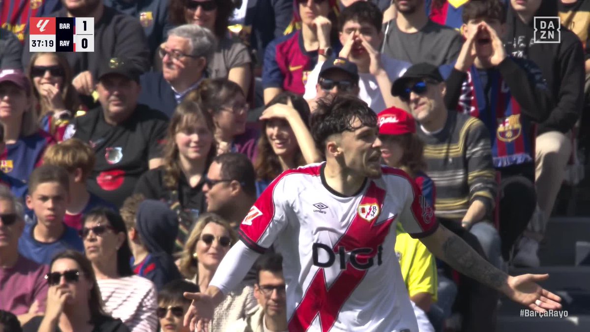 La acción en la que Ratiu y el Rayo Vallecano pidieron penalti de Fermín #LALIGAenDAZN ⚽