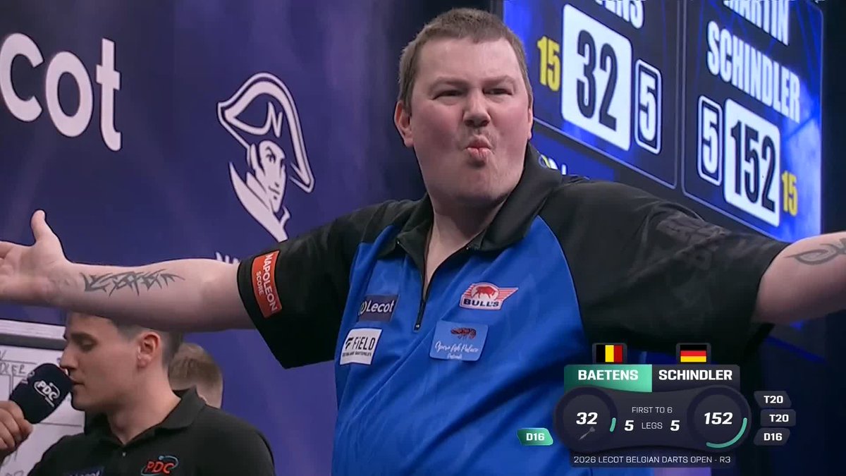 NEW GROUND FOR BAETENS! 🇧🇪 Another game, another decider! This time, Andy Baetens holds his nerve against Martin Schindler to reach his first quarter-final on the European Tour! 📺 #ET3