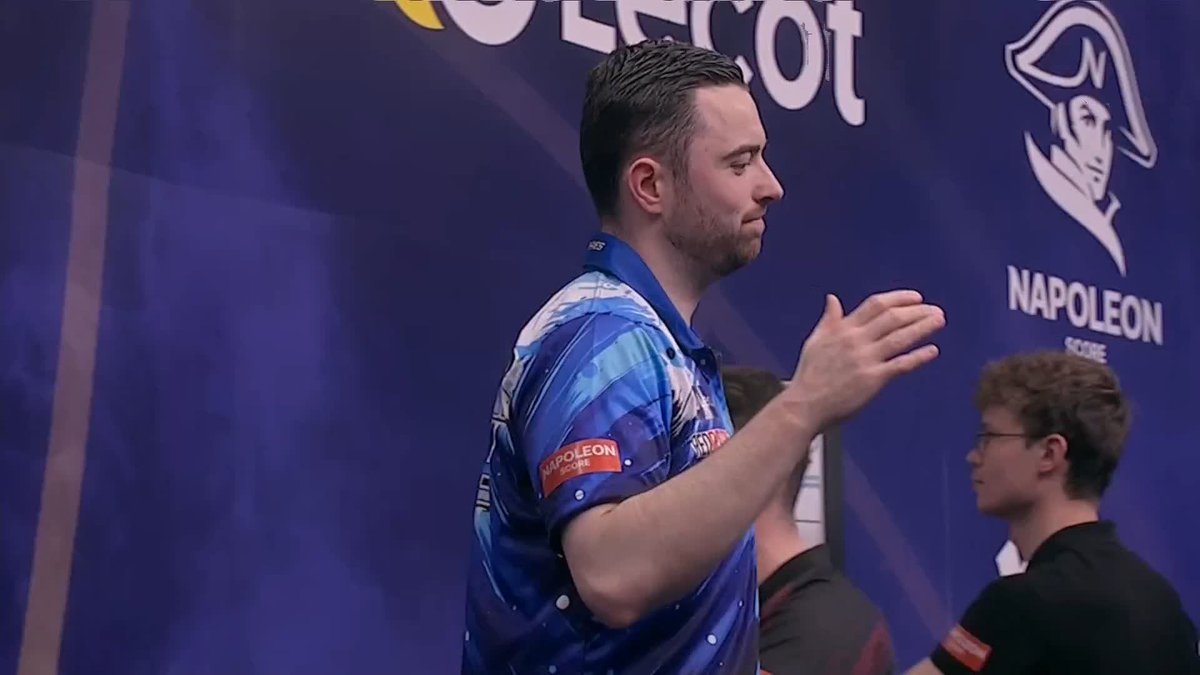 COOL HAND RACES THROUGH! 💨 An excellent performance from Luke Humphries, who averages just shy of 103 in a 6-1 victory over Jermaine Wattimena! 📺 #ET3