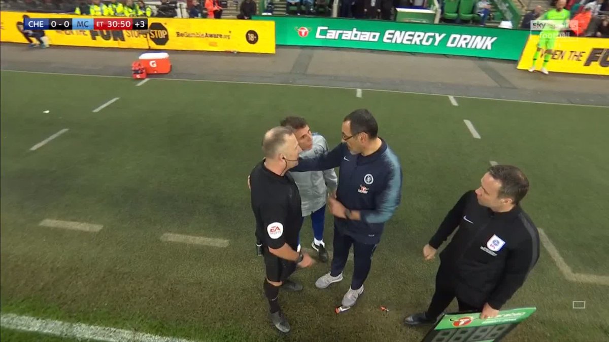 Kepa Arrizabalaga STARTS for Arsenal in today’s Carabao Cup final. A quick reminder what happened when he appeared in the Carabao Cup final in 2019…😅