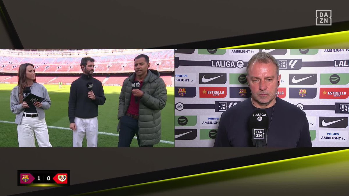 No es un gol más y Hansi Flick lo sabe 🙏🏻 Las bonitas palabras del entrenador culé para quien lo ha pasado mal, para Ronald Araujo 💙❤️ #LALIGAenDAZN ⚽