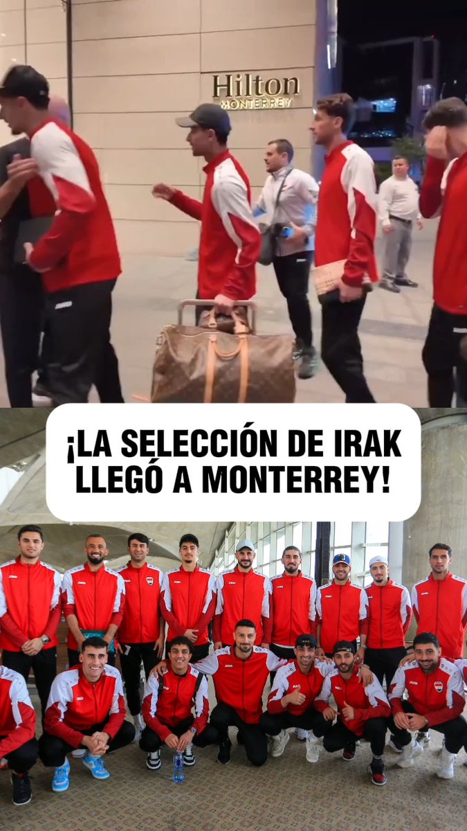 🇮🇶 ¡IRAK YA ATERRIZÓ EN TIERRAS MEXICANAS! 🇲🇽 🙏 La selección asiática está a un juego de clasificar a su primer mundial en 40 años 🔥 El próximo 31 de marzo se medirán al ganador de Surinam-Bolivia en Monterrey 😱 La última vez que Irak jugó una Copa del Mundo fue en México 1986 Vía: IraqNT_EN