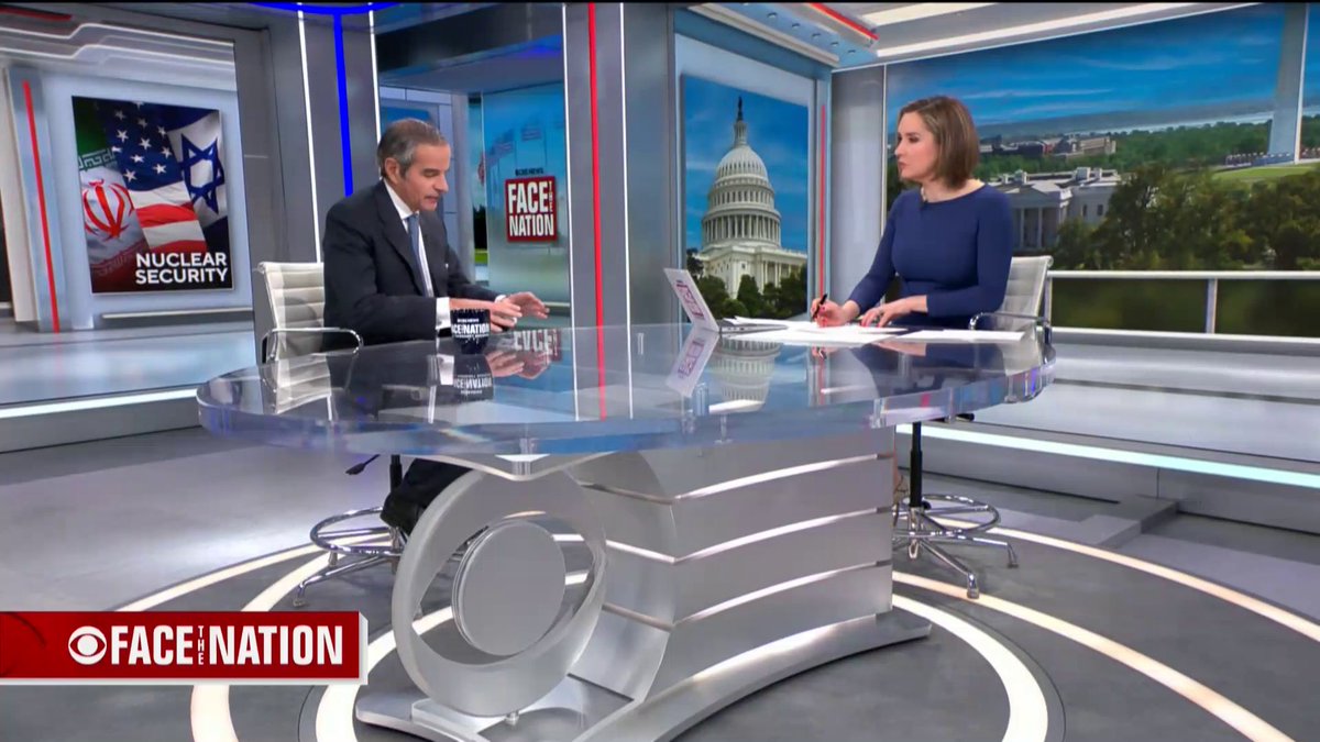 International Atomic Energy Agency chief Rafael Grossi told Margaret Brennan once the military campaign against Iran ends, “we will still inherit a number of major issues,” notably, Iran’s supply of enriched uranium which remains in the country. That inventory is largely “under the rubble,” Grossi said, but some of its facilities, infrastructure and equipment “have most probably survived some of the attacks.”