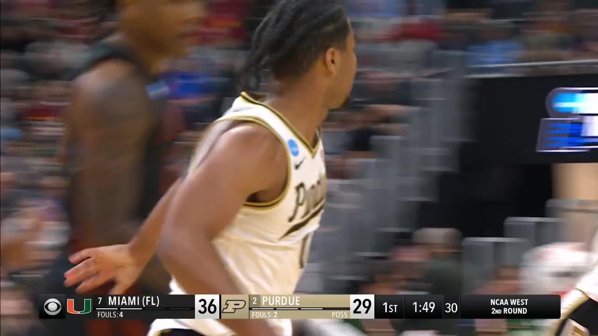 CJ Cox answers back 🔥 #MarchMadness Purdue Men's Basketball