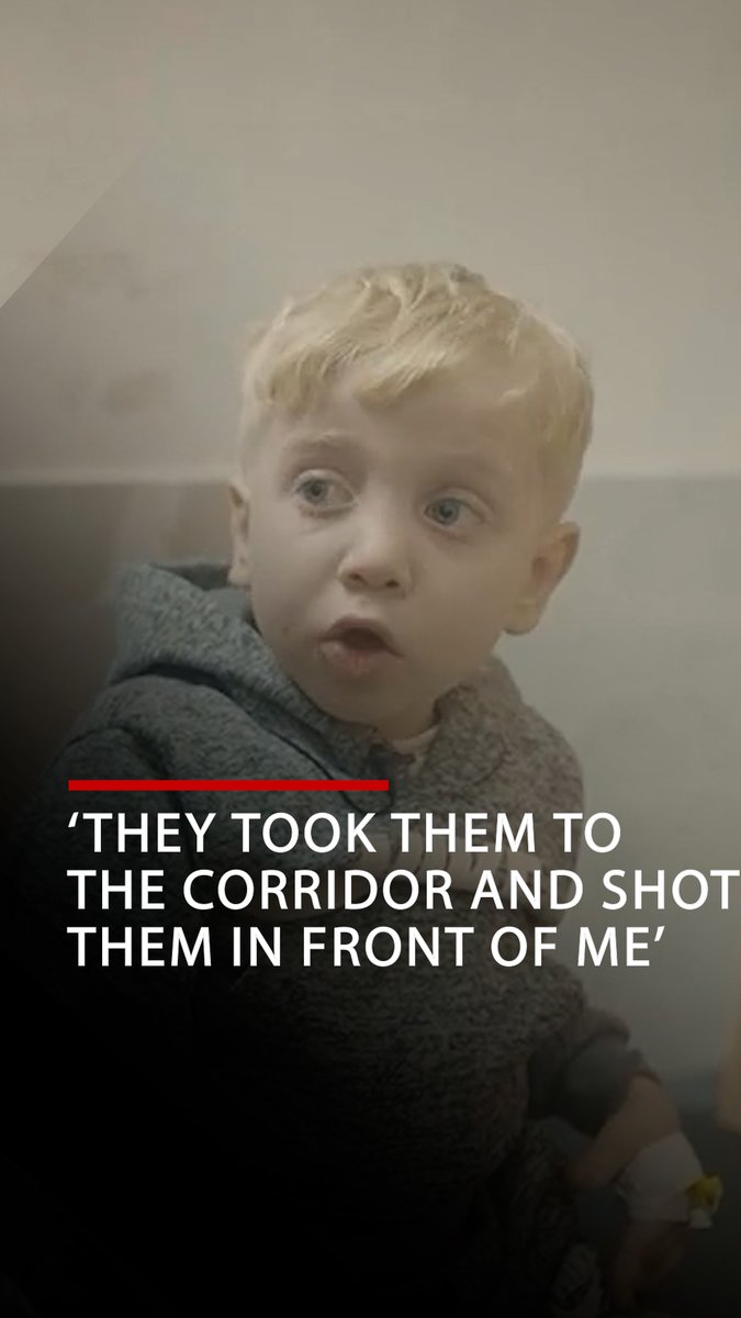 "They shot them in front of me. They shot my mom in her belly. She was pregnant. Seven months. Both my mom and dad died. In the same week. On the same day. Right in front of me." (December 2023) Faisal was just 5-years old. #RememberGaza