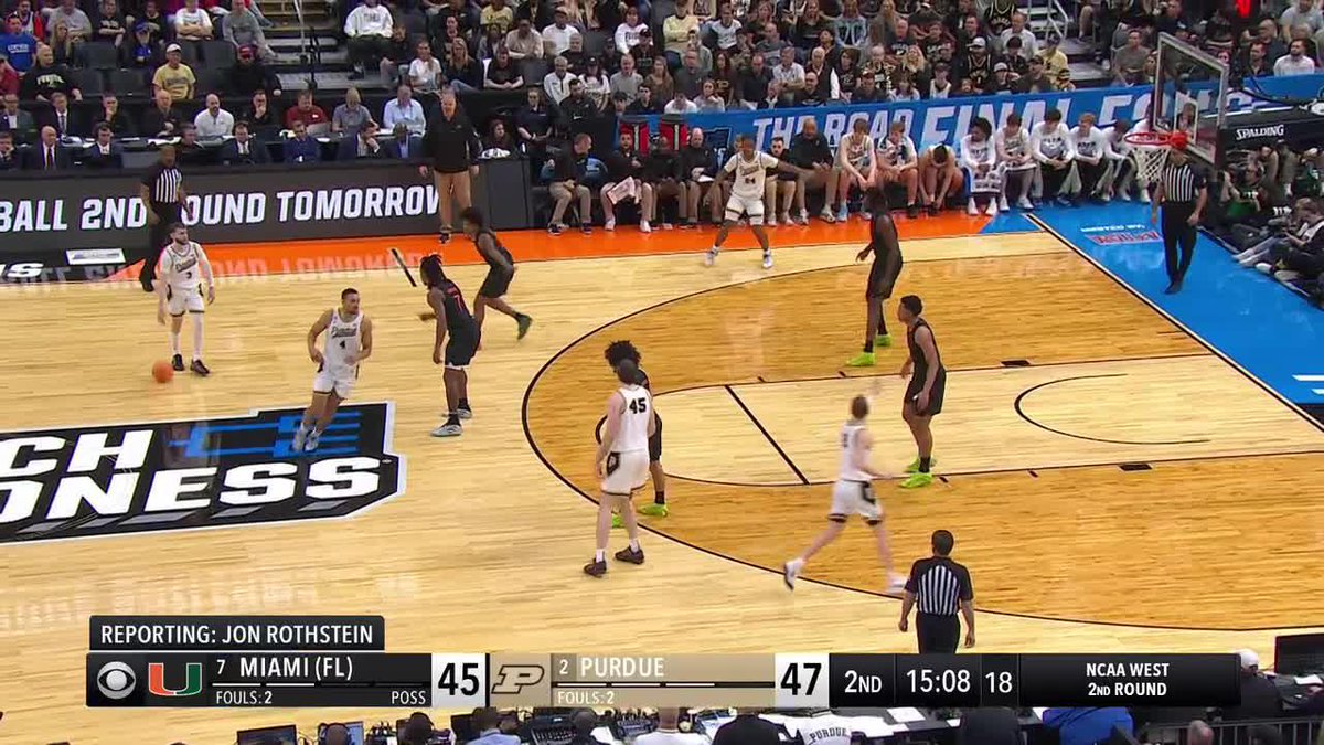 Purdue's C.J. Cox is questionable to return with a leg injury, per Jon Rothstein