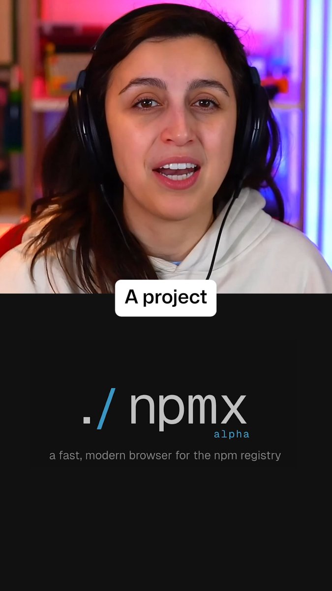 What started as a late-night idea turned into npmx: a fast, modern browser for the npm registry. Two weeks later? Over 1,000 contributions. 👀 Here's the story on this (overnight?) open source success. ▶️