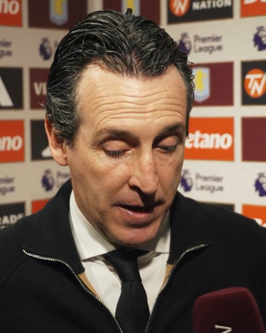 "We are delighted" 😁 Unai Emery reflects on a dominant display at Villa Park 🗣️