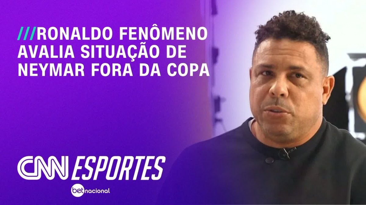 Ronaldo Fenômeno: "Se estiver bem fisicamente, levaria o Neymar para a Copa". Concordam com ele?