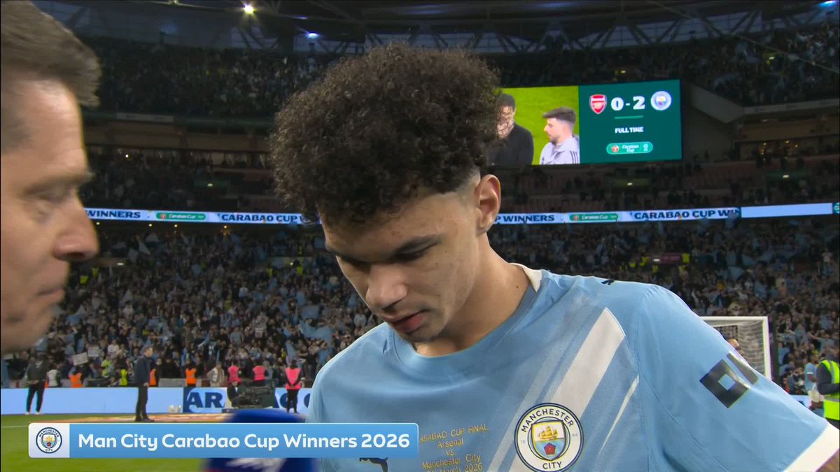 "Buzzing with today... a great birthday weekend!" 😄 Nico O'Reilly reacts to Manchester City's Carabao Cup win!