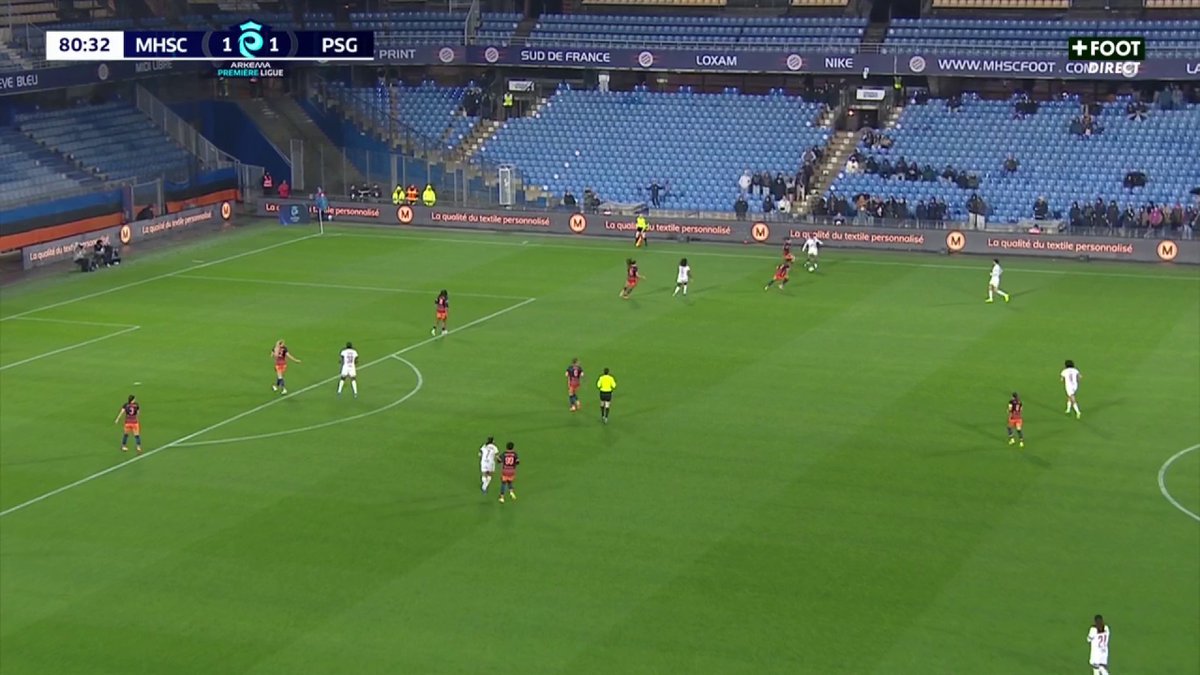QUEL CHEF-D’ŒUVRE DE JUSTINE ROUQUET QUI MARQUE DU MILIEU DE TERRAIN 🤯 🤯 Montpellier prend l’avantage face au PSG ! Fin de match à suivre sur CANAL+ 🖥️ #MHSCPSG | #ArkemaPL