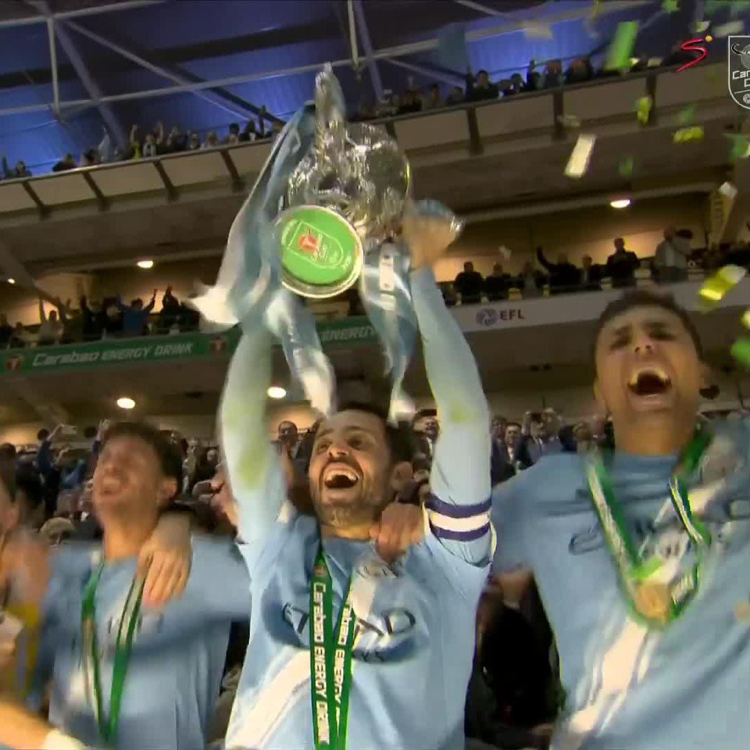 ๐๐๐๐ for the Cityzens ๐ ๐
๐๐๐ for Pep Guardiola ๐ More silverware is headed to Manchester ๐ ๐ต #CarabaoCup | #SSFootball