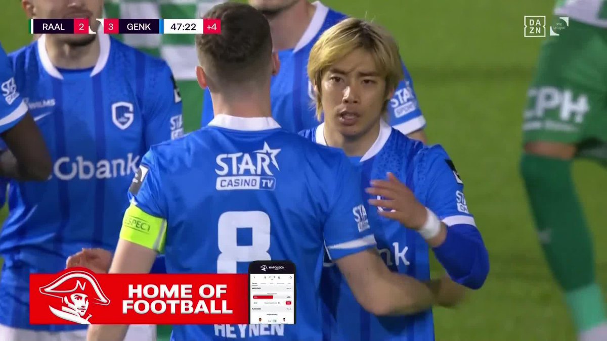 伊東純也が値千金の勝ち越しゴール🇯🇵⚡️ 勝利が欲しい一戦でエースが大仕事🔥 🎥DAZN Japan