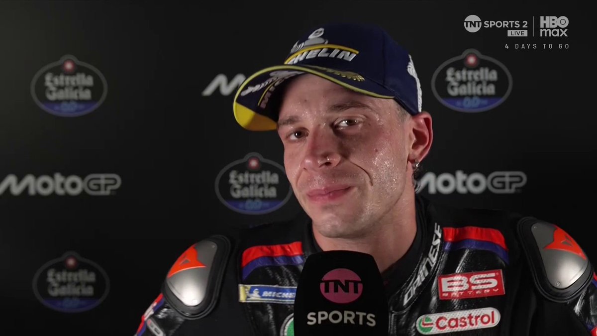 The new MotoGP World Championship leader!! 🔥 Marco Bezzecchi reflects on a triumphant weekend and achieving 4 full race wins in a row 🎙️ #MotoGP | #BrazilianGP | Live on TNT Sports and Discovery+