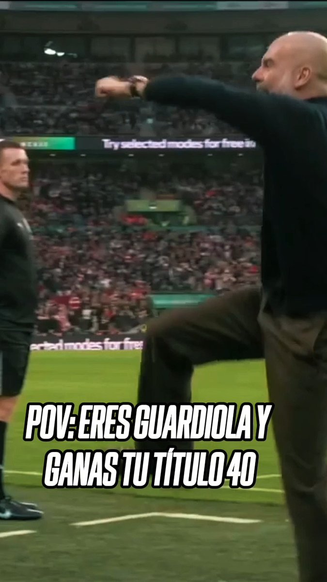 Pep Guardiola vivió el título del Manchester City como si fuera el primero de su carrera 🏆 👏🏻