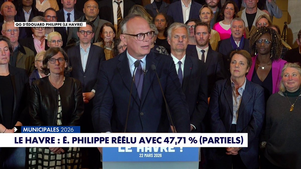 Municipales au Havre : après sa réélection, Édouard Philippe assure qu’«il y a des raisons d’espérer» Toute l'info est à retrouver sur