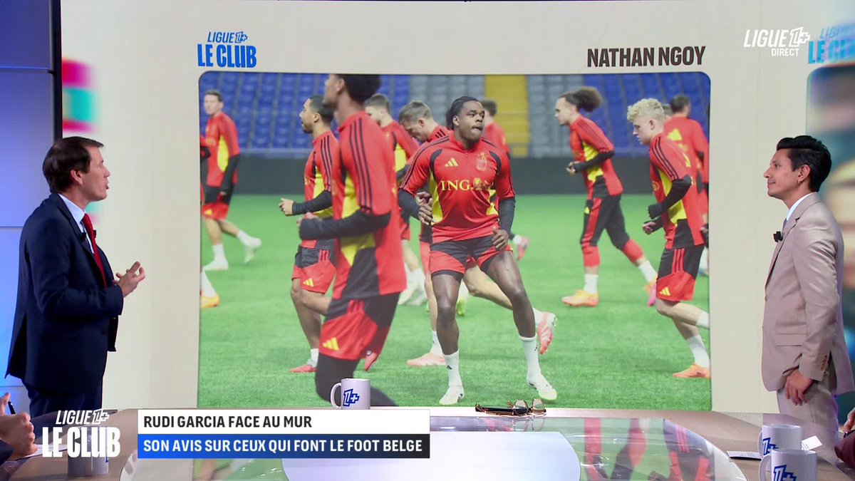 🇧🇪📺 | Rudi Garcia est l’invité de l’émission « Le Club » où il y parle notamment des Diables Rouges ! Dans Face au mur, il parle de Nathan Ngoy, Diego Moreira, Kevin De Bruyne, Lucas Stassin, Thibaut Courtois et Matias Fernandez-Pardo 🗣️ (L1+)