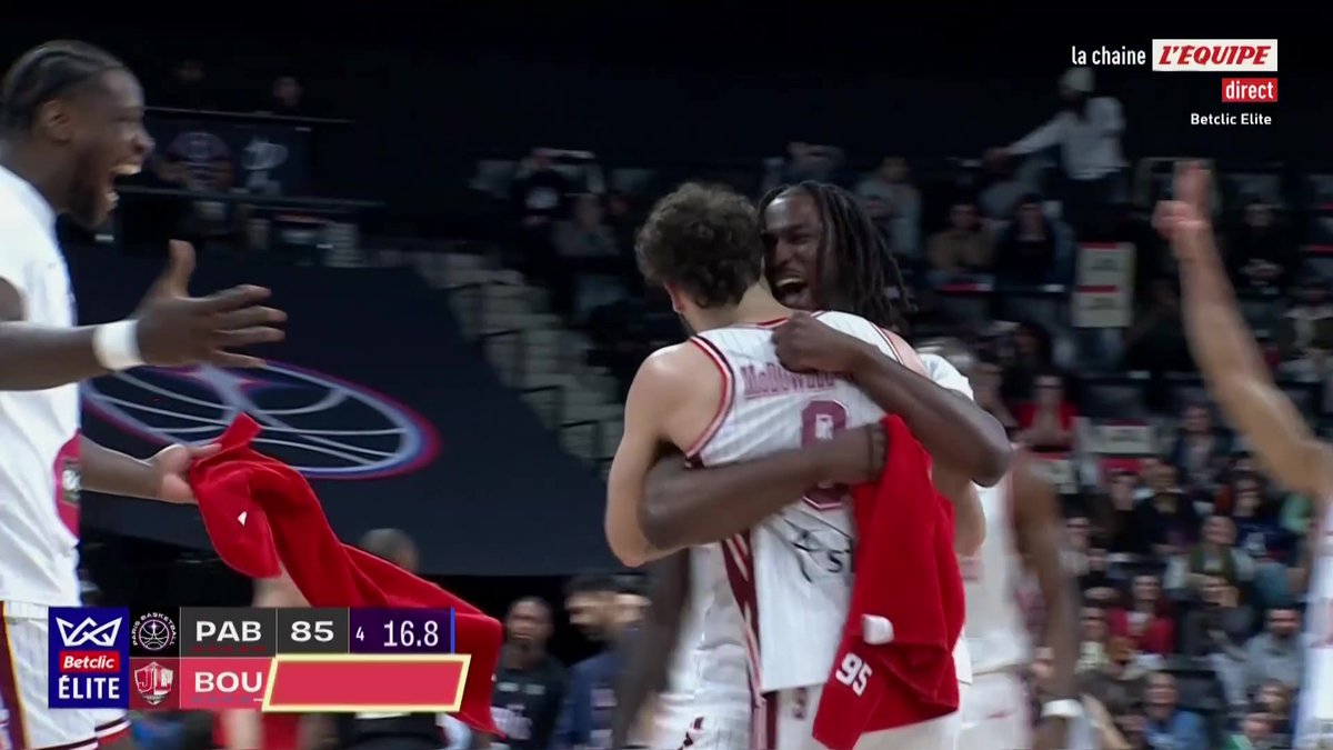 L'énorme tir de William McDowell-White qui donne la victoire à Bourg-en-Bresse sur le parquet du Paris Basketball #lequipeBASKET