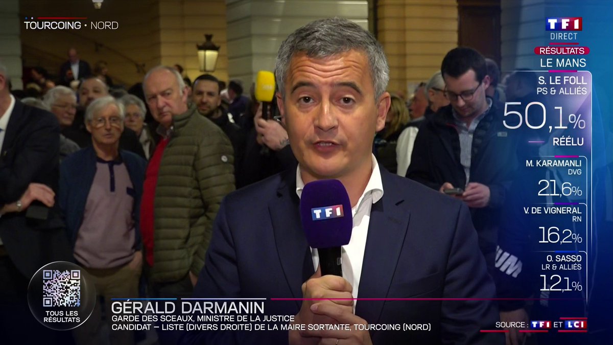 🚨🇫🇷🗳️ MUNICIPALES 2026 | "Il faut refuser cette union des droites, nous sommes d'accord avec rien avec le programme du Rassemblement national", déclare Gérald Darmanin.