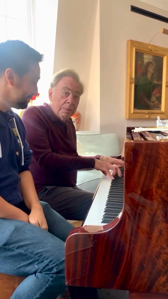 Dream duet! Lin-Manuel Miranda marked Andrew Lloyd Webber’s 78th birthday with a home video of the pair at the piano, playfully mashing up Phantom of the Opera with Hamilton. A spontaneous musical moment to treasure 🥹 🎭 🎶 #Broadway #PhantomOfTheOpera #Hamilton