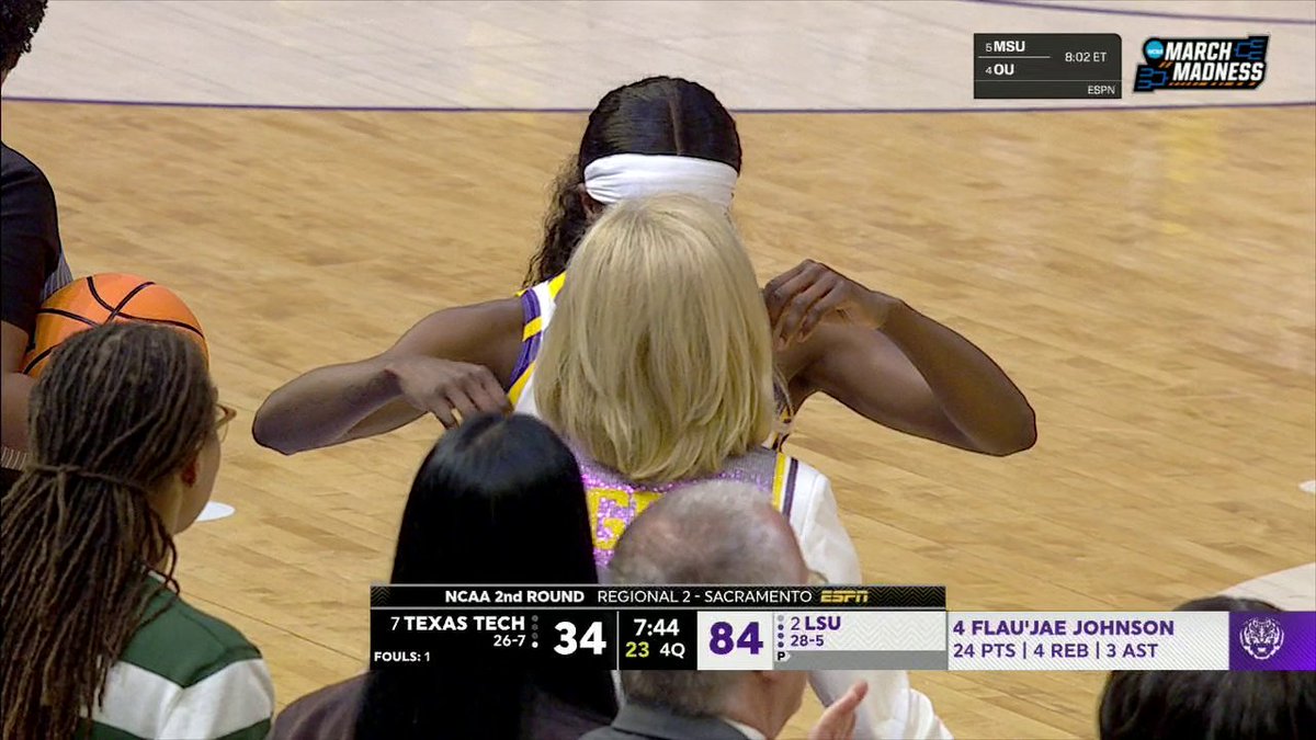 Flau'jae Johnson checks out for her final time as an LSU Tiger at the PMAC ❤️