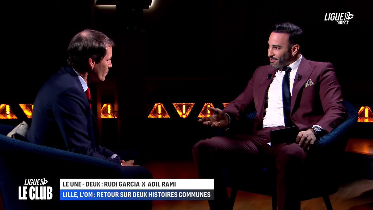 "Si aujourd’hui 𝗝’𝗔𝗜 𝗙𝗔𝗜𝗦 𝗖𝗘𝗧𝗧𝗘 𝗖𝗔𝗥𝗥𝗜𝗘̀𝗥𝗘, 𝗖’𝗘𝗦𝗧 𝗚𝗥𝗔̂𝗖𝗘 𝗔̀ 𝗩𝗢𝗨𝗦 donc je vous remercie du fond du cœur.." 🥰❤️ Ces mots d’Adil Rami 🇫🇷 pour Rudi Garcia 🇫🇷 avec un tacle les deux pieds décollés pour Eyraud 🥊. 😁😭