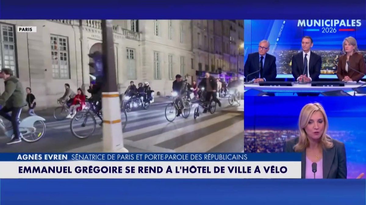 🗳️ "Paris est devenue une ville pour les plus aidés et les plus aisés" déclare Agnes Evren #Municipales2026 #Europe1