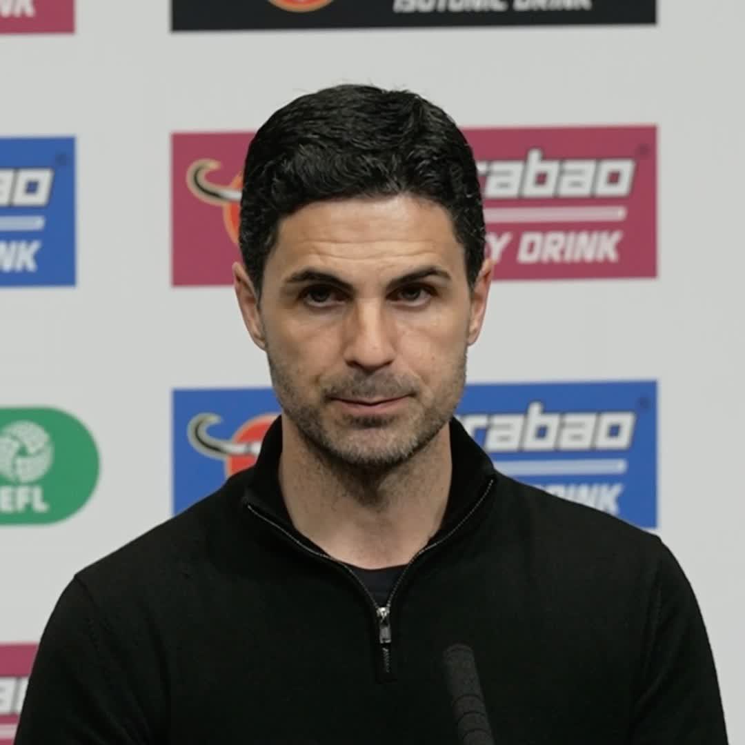 "In the first half we had some good moments and were the better team" 🗣️ Mikel Arteta reflects on Arsenal’s Carabao Cup final defeat to Man City 🔴