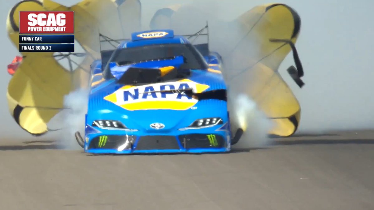 Massive explosion for Ron Capps during eliminations at the FMP #ArizonaNats presented by NGK! Watch eliminations on FS1 at 6:30p ET to see how he does! Ron Capps Motorsports • Firebird Motorsports Park