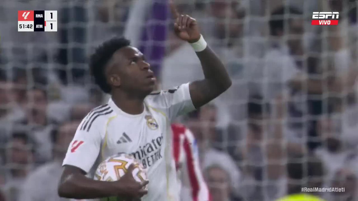 🌟🇧🇷 GOL DE VINÍCIUS JÚNIOR Y EL 1-1 DE REAL MADRID VS ATLETI.