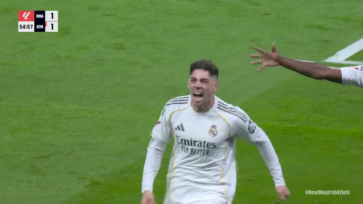 FEDE VALVERDE COMPLETES THE TURNAROUND FOR REAL MADRID! HE CAN'T STOP SCORING 🔥