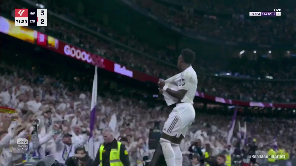 فينيسيوس يعيد التقدم لريال مدريد ريال مدريد 3 2 أتليتيكو مدريد #الدوري_الإسباني #LaLiga