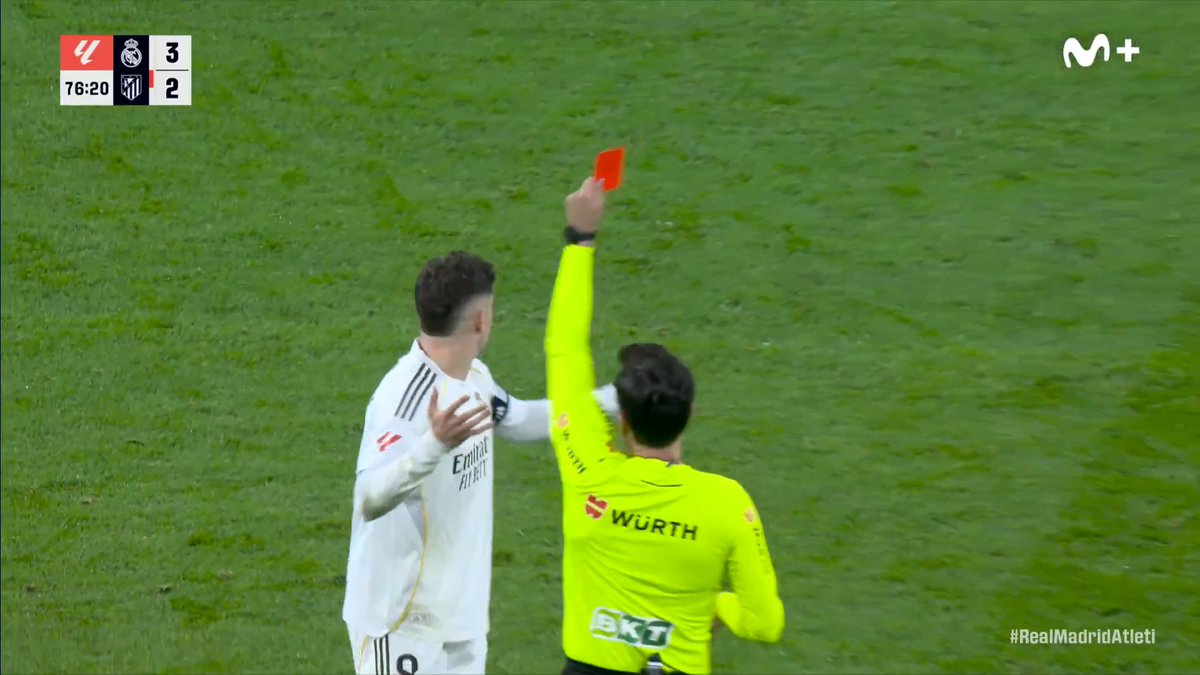 🟥 La expulsión de Fede Valverde. #LaCasaDelFútbol #LALIGAEASPORTS