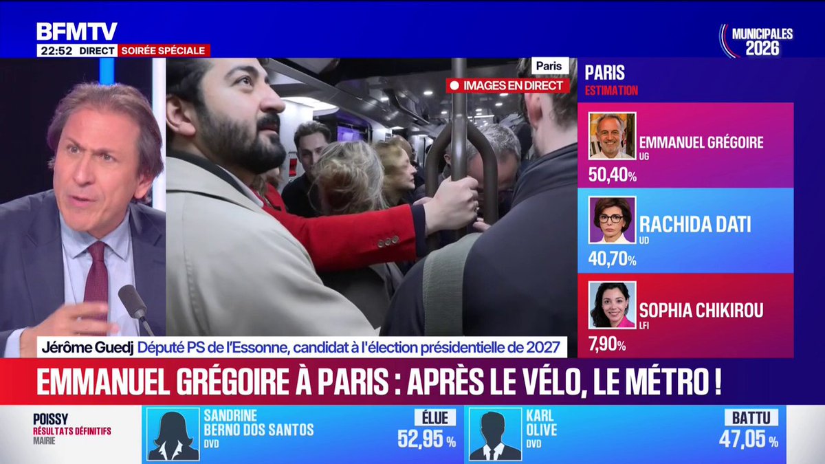Municipales 2026: "Jean-Luc Mélenchon est un boulet pour la gauche", affirme Jérôme Guedj (PS)