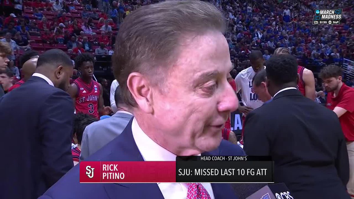 "They don't believe we can shoot, and we're proving them right right now." Rick Pitino tells Lauren Shehadi that St. John's will keep on shooting