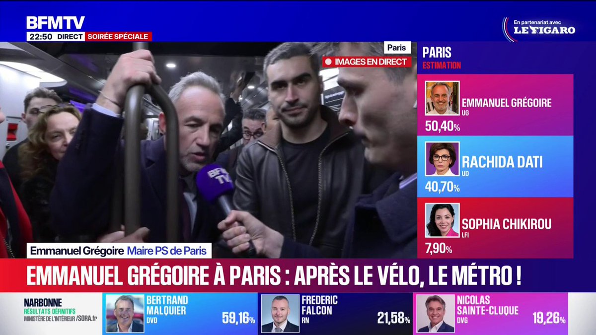 Municipales 2026: "Ça n'était pas arrivé une victoire aussi large depuis 1977 à Marseille", déclare Benoît Payan, en tête du second tour