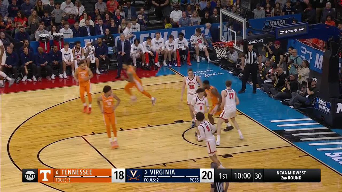 NATE AMENT HUGE REJECTION 🚫 #MarchMadness Tennessee Basketball