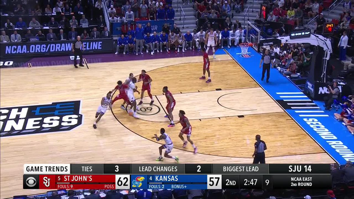 HERE COMES KANSAS 👀 #MarchMadness Kansas Men’s Basketball