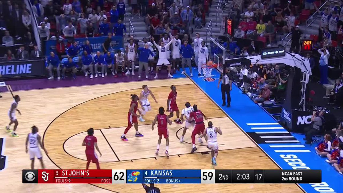THE JAYHAWKS ARE ROLLING WE'VE GOT A ONE POINT GAME