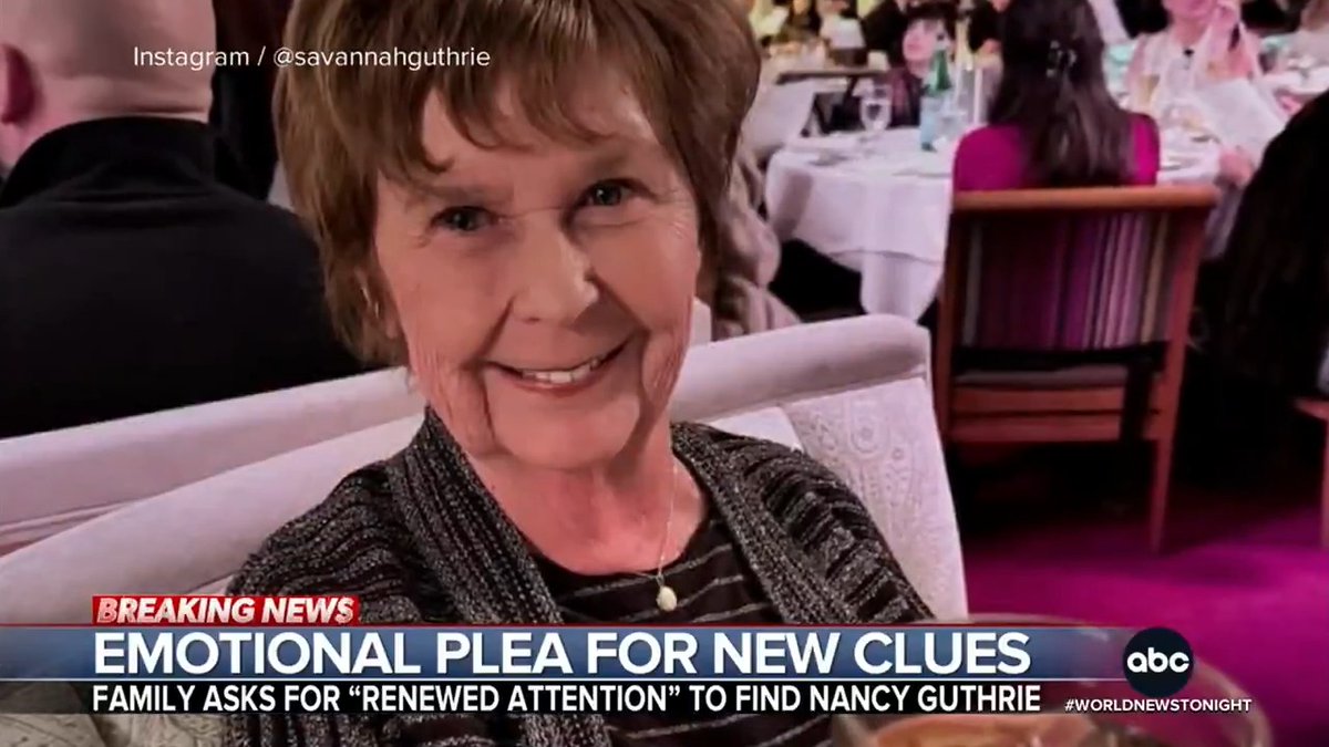 A new plea for answers from Nancy Guthrie’s family. The search for the 84-year-old entering its 7th week without many clues pointing toward who took Guthrie or if she’s alive. For weeks, Savannah Guthrie asking the public for help. Alex Stone reports.