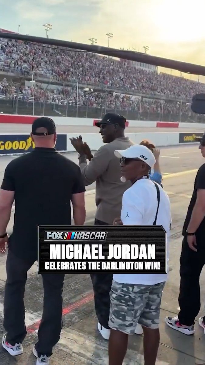 Walk to Victory Lane with Michael Jordan and celebrate Tyler Reddick’s Darlington win!