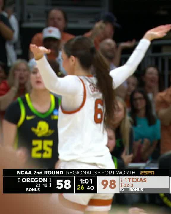 SARAH GRAVES THE ULTIMATE CLOSER. 💥 Texas Women's Basketball x NCAA March Madness /ESPN